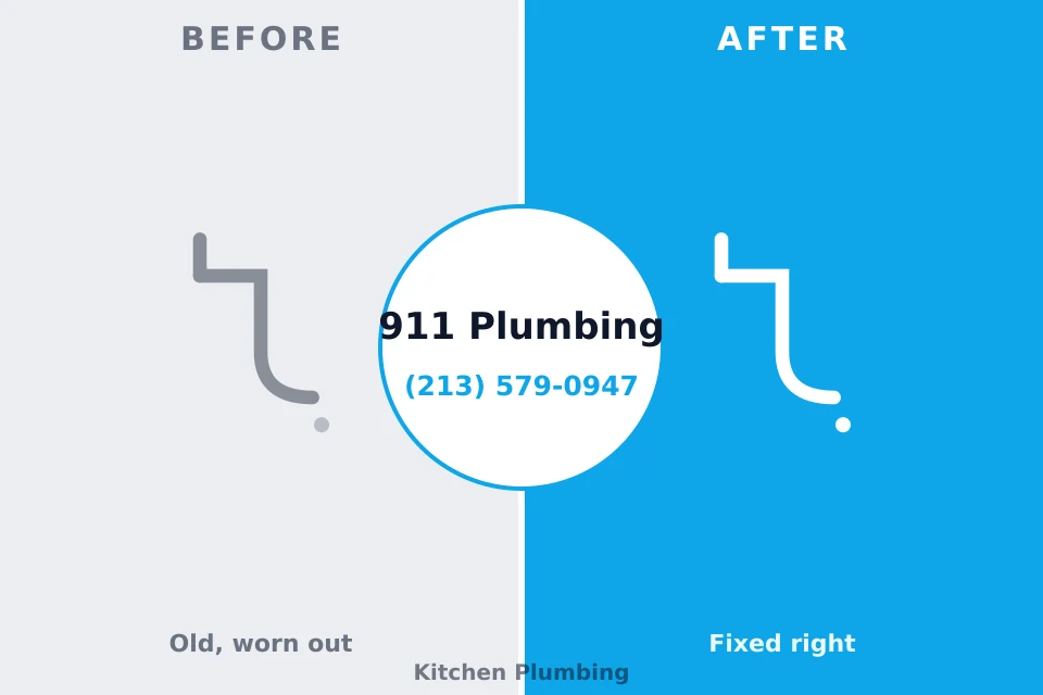 Before and after: plumbing repair Tarrant, AL